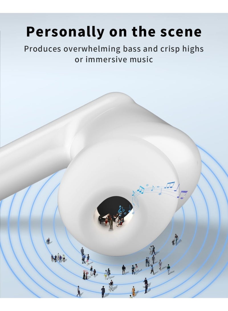 KVLA True Wireless Earbuds Bluetooth 5.4, 40H Playtime, 10Min Fast Charge, ENC 4-Mic Clear Calls, Touch Control, IPX6 Waterproof, Immersive Sound, Lightweight In-Ear Headphones - Image 4